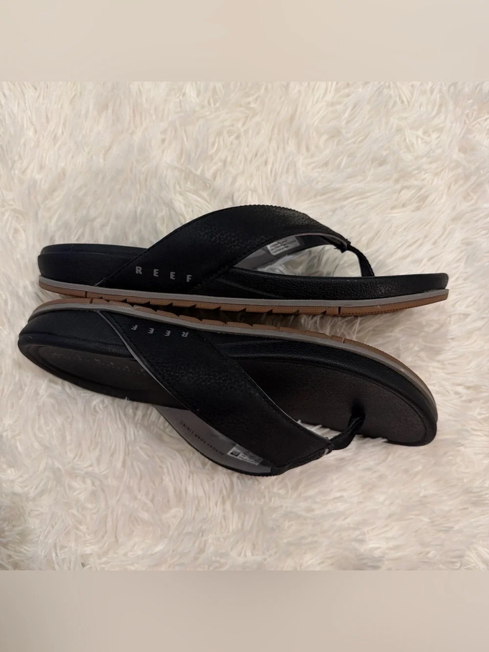 Reef Men's Cushion Phantom Bonzer Sandals Flip Flop Black Non Marking 8 euro 40